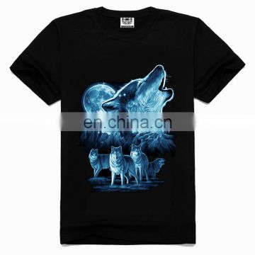 Wholesale wolf 3d t shirt,wolf 3d printed men tshirt