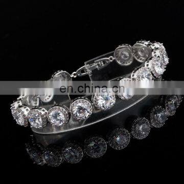 Luxury Cubic Zirconia Bracelet Crystal Wedding Bracelet Bridal Bracelet