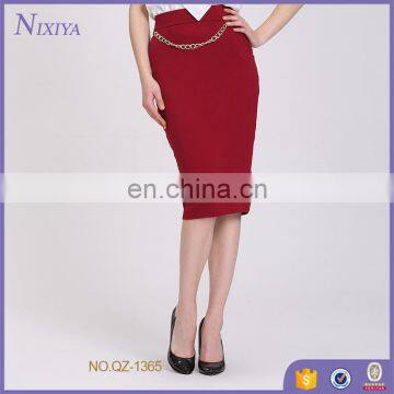 more color chooice women wine red knee skirts tight skirt for wear