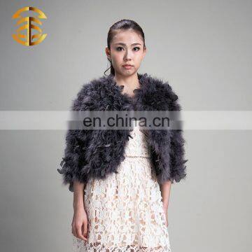 Ladies fashion clothing winter hand make short fur coat