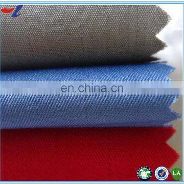 Cotton/polyester mixed anti static acid alkali repellent twill fabric