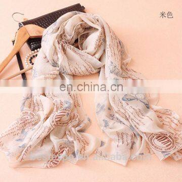 new fashion words printed fashionable scarf wholesale