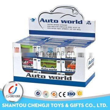 High quality metal model toy diecast bus for children