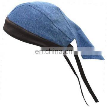 HMB-901AF11 FABRIC LEATHER BAND SKULL CAP DURAG HEAD WRAP BANDANA SKULLCAP HATS SCARF