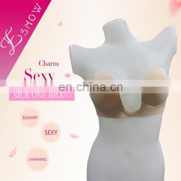 ES6625 2016 China Supplier Sexy One Piece Silicone Invisible Bra for Women