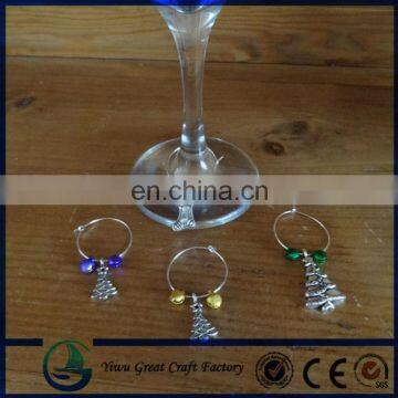 Handmade Wine Glass Charms Table Decorations Christmas Pendants