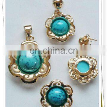 latest fashion 18k gold jewelry sets for party