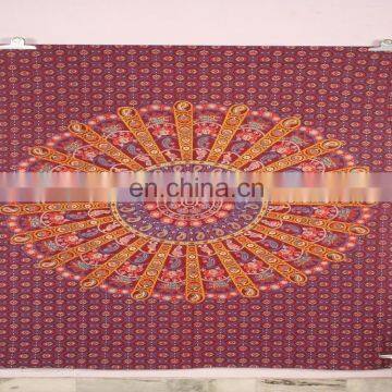 Wholesale Wall Hanging Mandala Elephant Tapestries Cheap Indian Tapestry Picnic Blanket