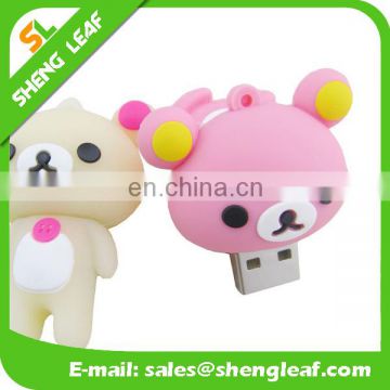 Customized cute cartoon design usb flash drive for gift