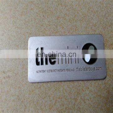 Custom stainless steel self adhesive metal plate