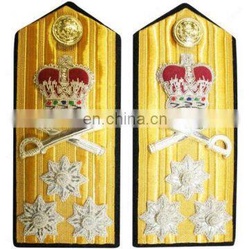 Military Uniform Epaulette | Embroidered Uniform Epaulettes Embroidery Epaulette | Military Uniform Shoulder Board