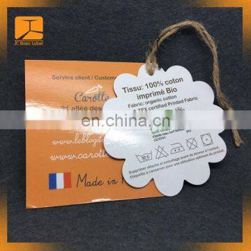 2016 custom Hang Tags For earring Cheap Paper Swing Tags rainbow