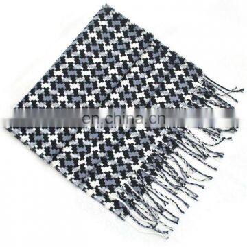 black imitation cashmere scarf