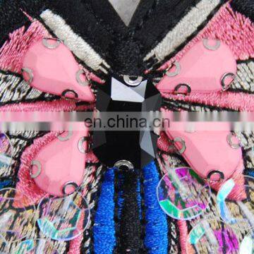 Hot Sale Sequin Beaded Patches Butterfly Applique photo-3
