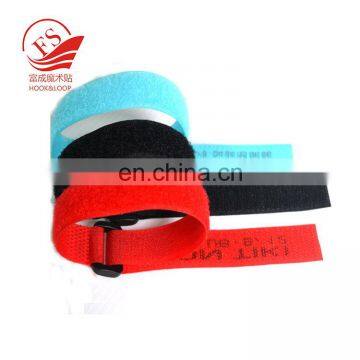 Custom elastic wrist bands nylon strapping tape hook and loop for sale