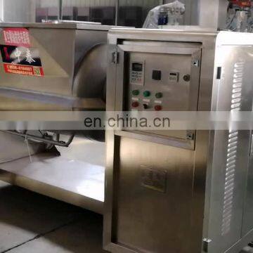 Gas LPG heating horizontal industrial vacuum cooking kettle mixer machine