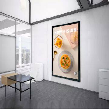 Customized LED Magnetic Absorption Ultra-thin Light Box Single Side Lighting Indoor Shop Special Hotel Milk Tea Shop Wall Type Billboard Light Box ad Frame Customized photo-3
