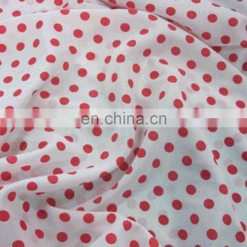 2020 High Quality 100% Polyester Polka Dot Printing Chiffon Fabric for Women Dress Blouse Pants photo-6
