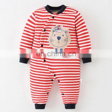 Baby romper winter cotton plus warm baby  clothing newborn thick clothing