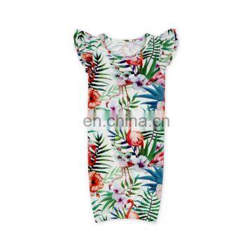 Baby Summer Watermelon Flutter Sleeve Gown Toddler Sleeper Cute Girls Sleeping Bags photo-7