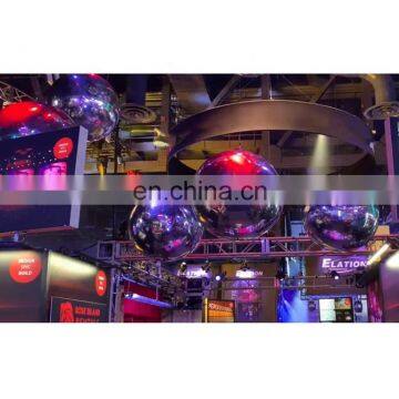 Hot Selling Night Club Ceiling Decoration Golden Silver Air Balloon Reflective Inflatable Mirror Ball