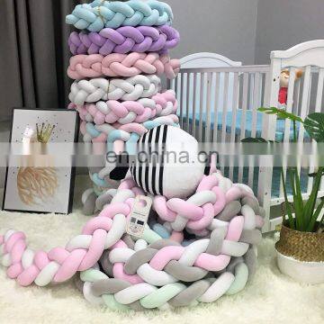 Soft Knot Pillow Decorative Baby Bedding Sheets Braided Crib Bumper Knot Pillow Cushion photo-6