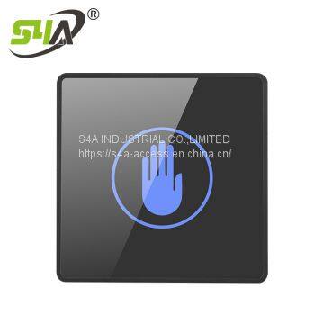 Tempered glass Contactless Hand Wave Sensor pushbutton switch to exit button