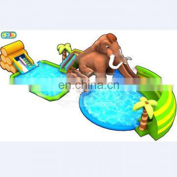 Jungle and mammoth china commercial inflatable water park for sale