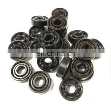 HXH Hybrid ceramic bearing 608 2rs with Si3N4 balls nylon retainer and black color.