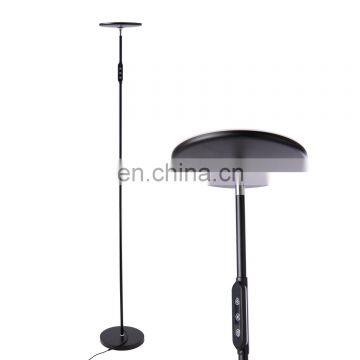 Metallic bright led torchiere floor lamps best torchiere lamp with wall switch compatible