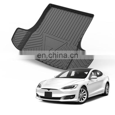 Interior Accessories Tpe Rear Cargo Liner Mat Anti Slip Car Trunk Tray Floor Mat For Tesla Model S 2016-2018