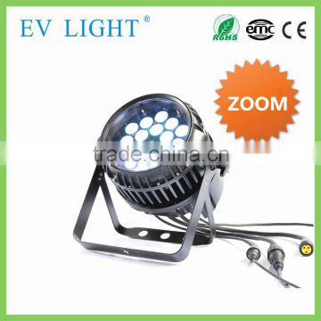 EV Z1518 LED zoom par light 18pcs 15W RGBWA-UV six in one