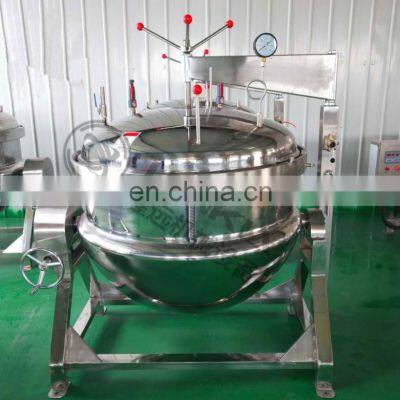 Industrial Kettle Mixer Cooker High Pressure Cooker High Quality Grade Large Industrial Food Cooking Kettle Jacket photo-2