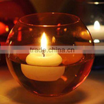 Hand Made Round Ball Green and Red Different Colors Crystal Candle Holder With White Candles photo-3
