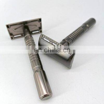 New Design Double Edge Blade Metal Men Shaving High Quality Safety Straight Razor photo-3