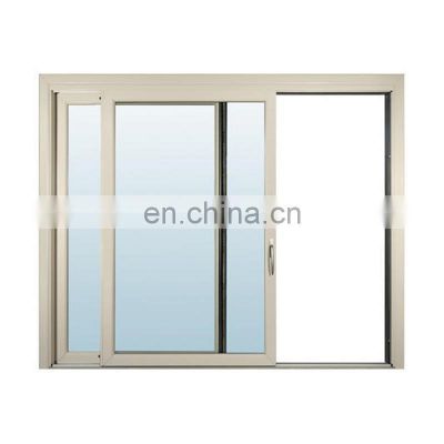 Double glazed aluminum sliding window