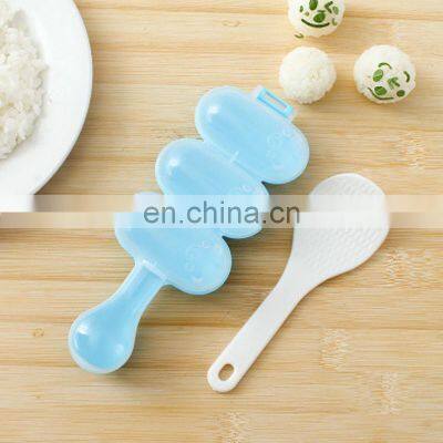 OEM Custom Logo Japanese Plastic 3 Small Kids Ball Maker Rice Baking Molds Sushi photo-5