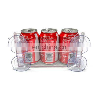 Acrylic Can Holder With Strong Suction Cup For Refrigerator Door