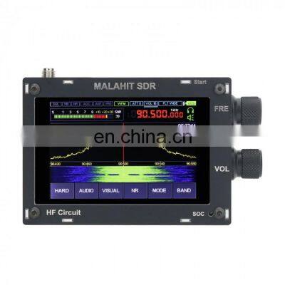 Hifi Audio AM/SSB/NFM/WFM 50KHz-2GHZ DSP MALAHIT SDR Receiver Radio 1.10C  w/ Speaker Black