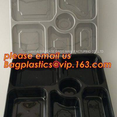 6 Compartment Plastic Food Storage Microwave Freezer Safe Plastic Disposable Lunch Box,Fast Food Container Disposable ta photo-3