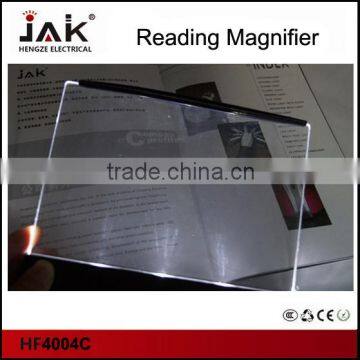 JAK 3 LED book light promotional book light reading light with magnifier