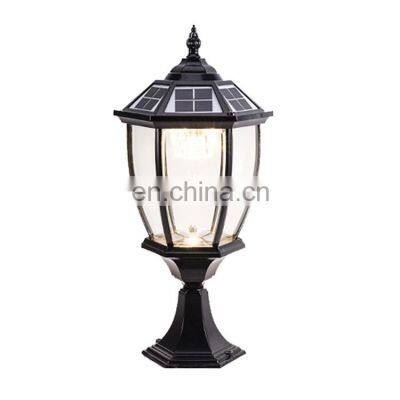 Decoration Solar Pillar Lawn Lighting Home Yard Pathway Solar LED Garden Light Lamp