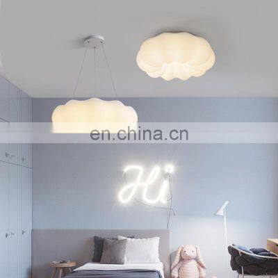 New Eye Protection Lamp Girl Room Creative Cartoon LED Pumpkin Chandelier Cloud Ceiling Lamp