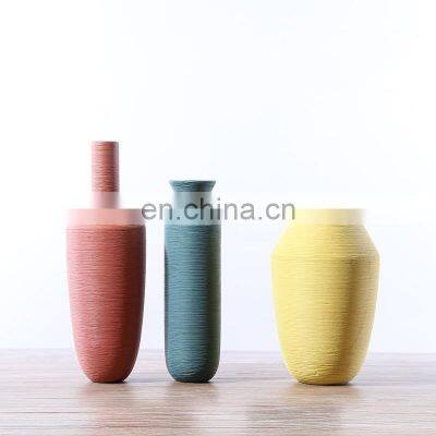ENO Flower Set Vase Ceramic Table Set up Modern Fashionable White Flower. photo-4