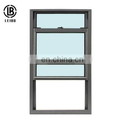 Single glass single suspension vertical sliding window