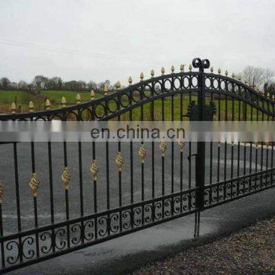 European Residential High Quality Galvanized Steel Main Gate Design photo-4