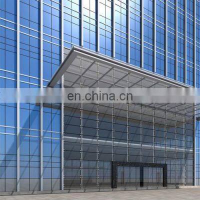 Aluminum glass Curtain Wall for Exterior Construction Office Buildings