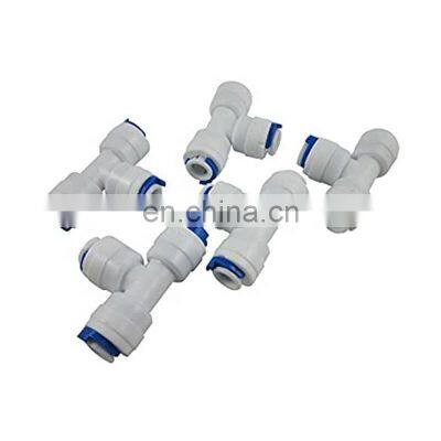 Plastic Fittings RO System Tee Joint Quick pe Pipe Fitting Quick Fitting for RO Water Filter photo-2