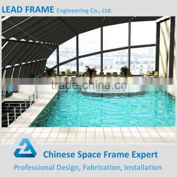 High strength space frame steel structure swimming cover