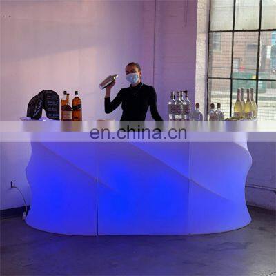 events party nightclub entertainment Luminous Glow Mobile Led Portable Cocktail Bar Outdoor Led Bar Counter